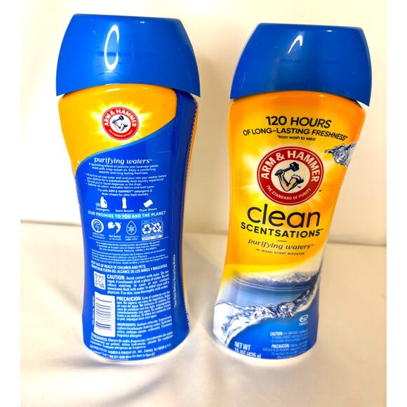 2 Arm & Hammer Clean Scentsations in Purifying water Scent Booster 15 Oz Each - Picture 2 of 2